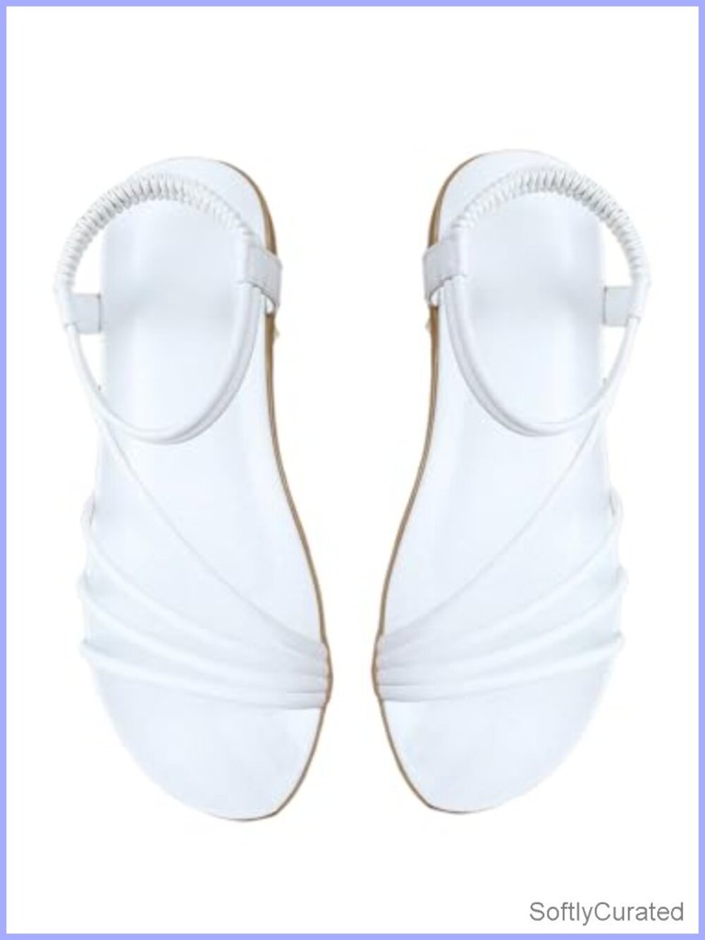 Strappy Flat Sandals Ankle Strap Open Toe Slip On Slide Summer Dressy Casual